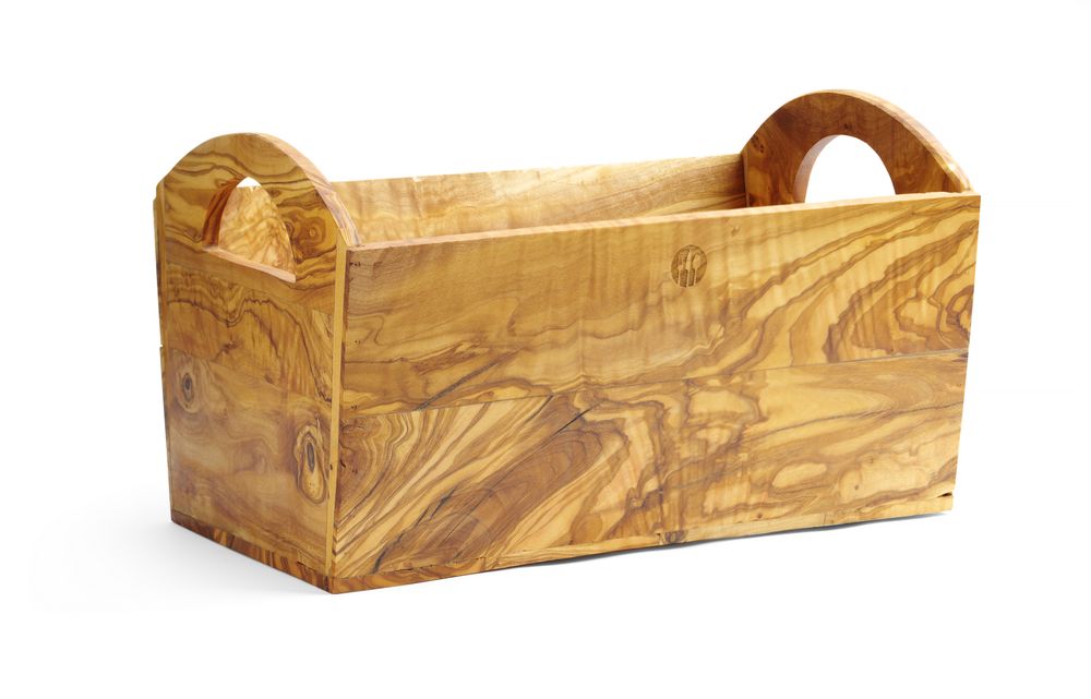 Lunch box, olive wood