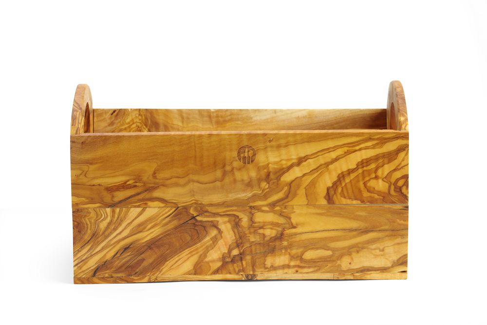Lunch box, olive wood
