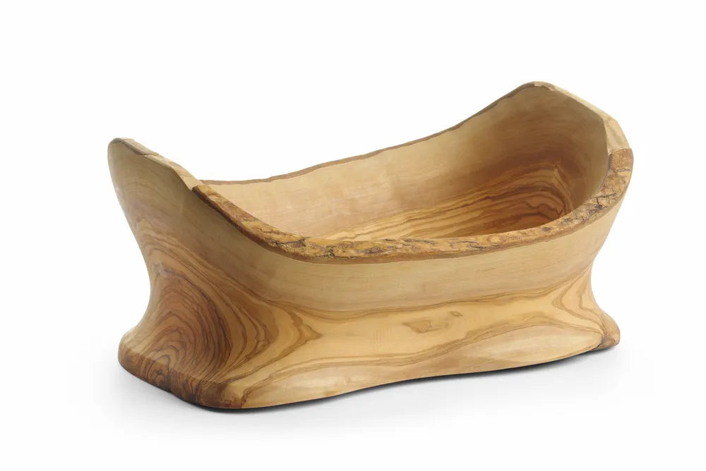 Decoratieve kom olijfhout