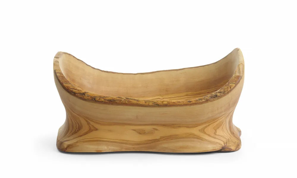 Decoratieve kom olijfhout