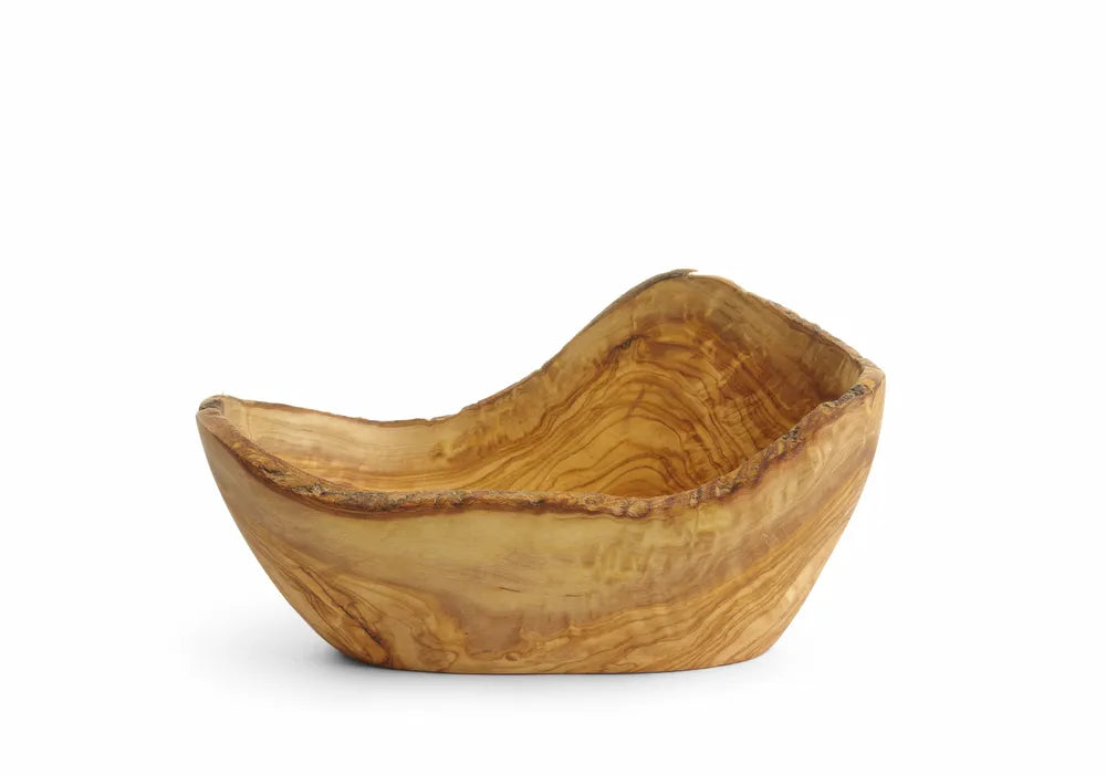 Decoratieve kom olijfhout