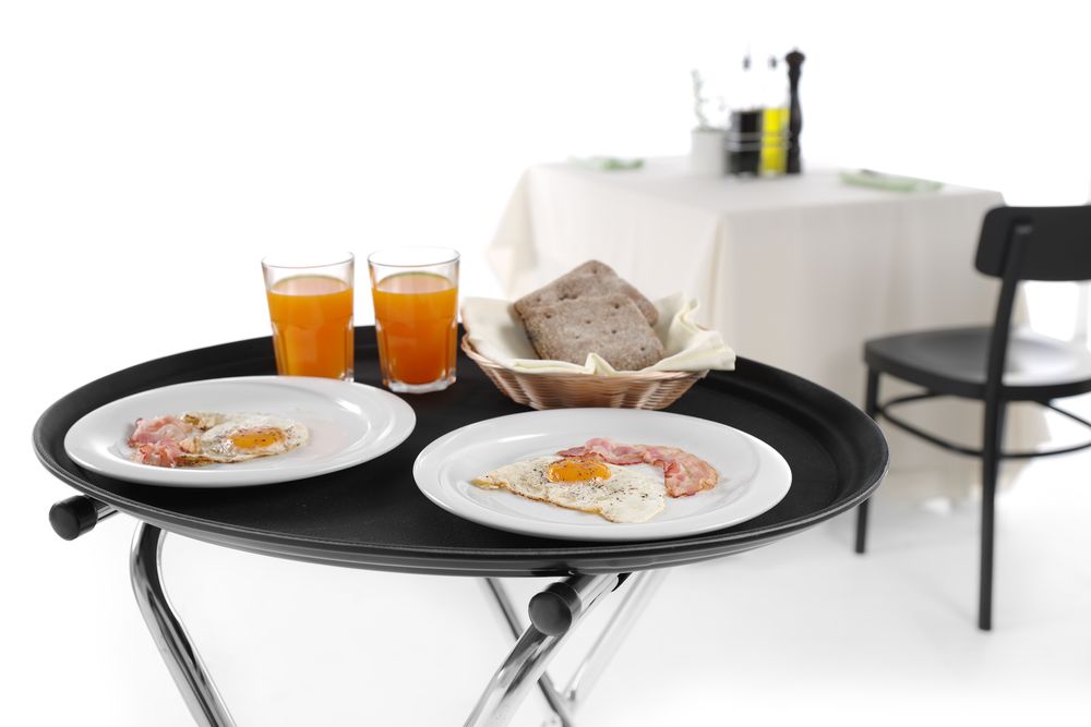 Uitklapbaar dienblad standaard