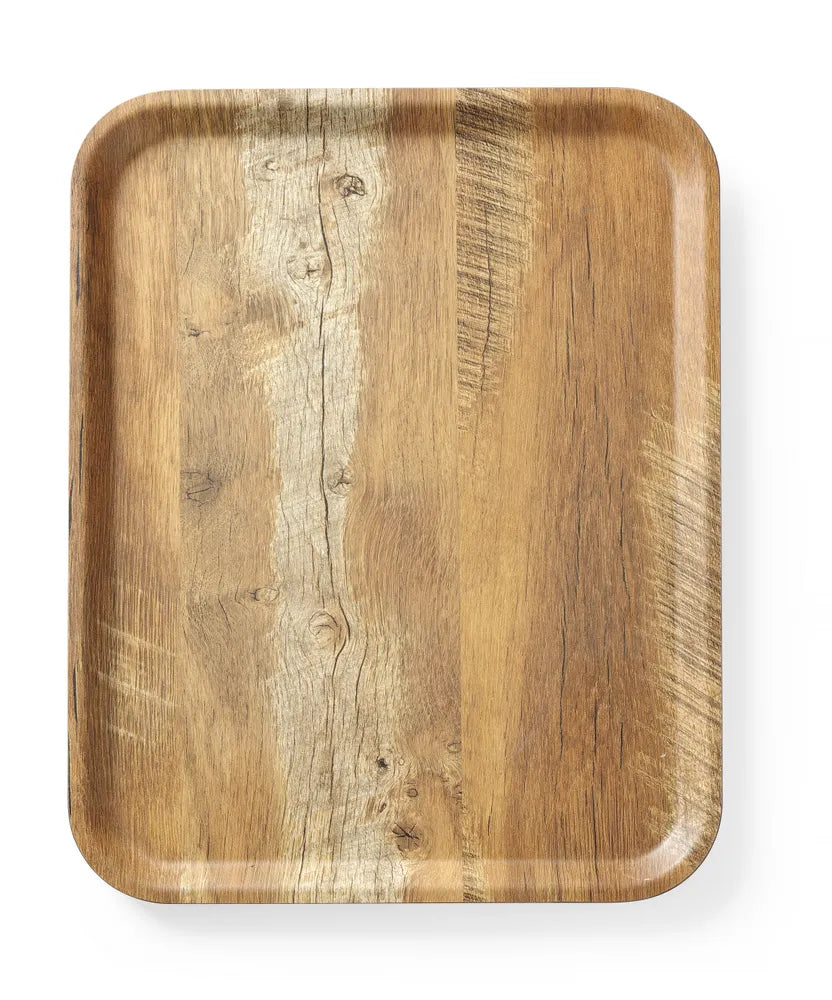 Dienblad van melamine met hout bedrukking