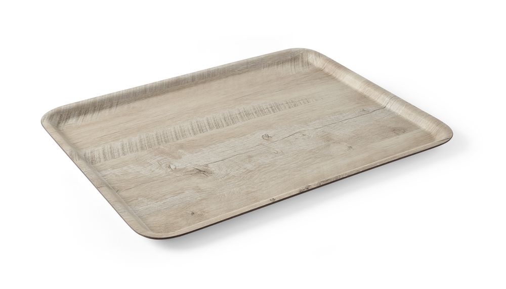 Dienblad van melamine met hout bedrukking