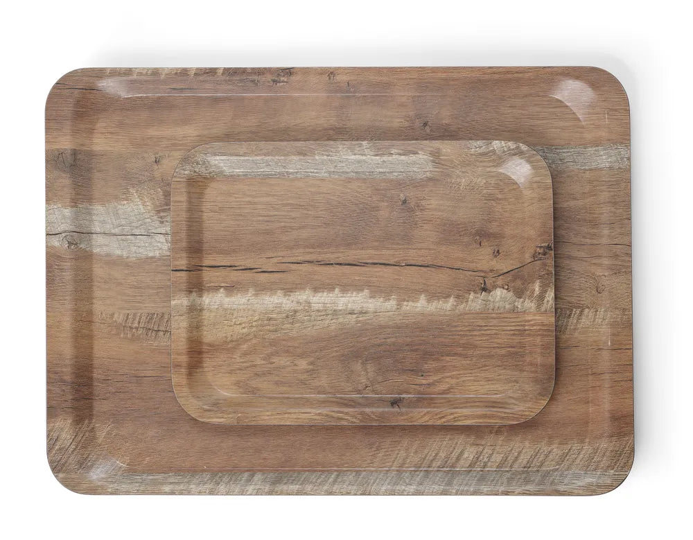 Dienblad van melamine met hout bedrukking