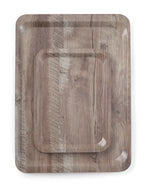 Dienblad van melamine met hout bedrukking