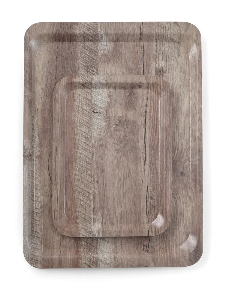 Dienblad van melamine met hout bedrukking