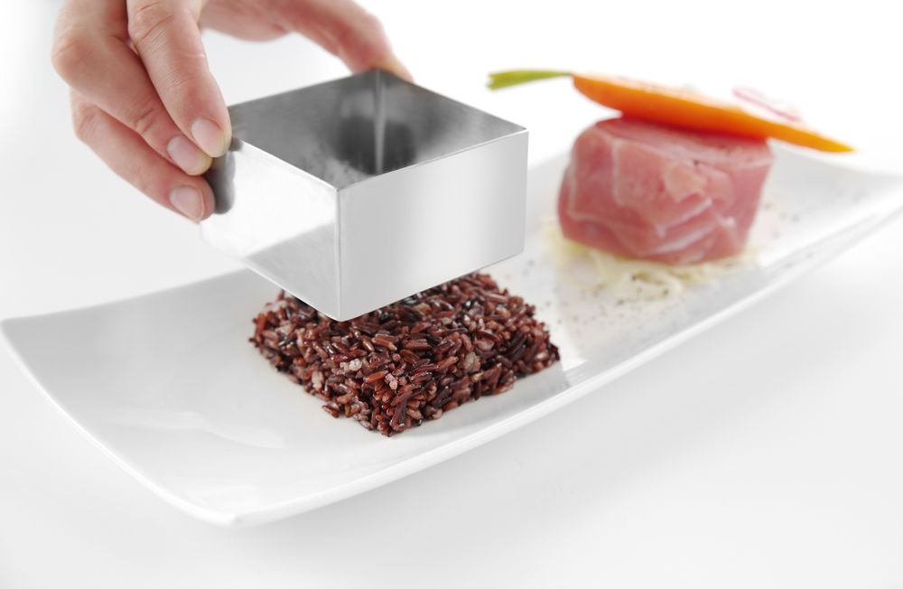 Food ring and pusher square