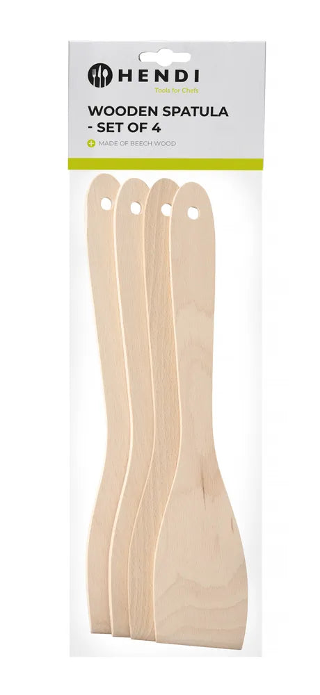 Houten spatel - set van 4