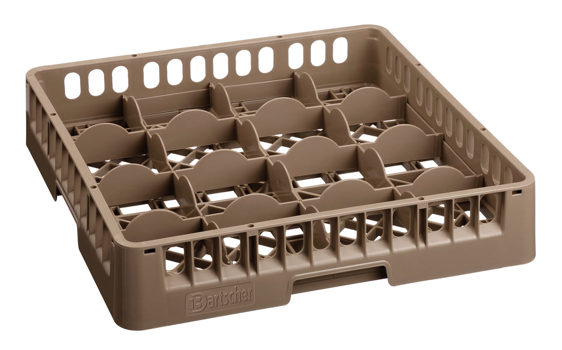Glass basket, 16 compartments