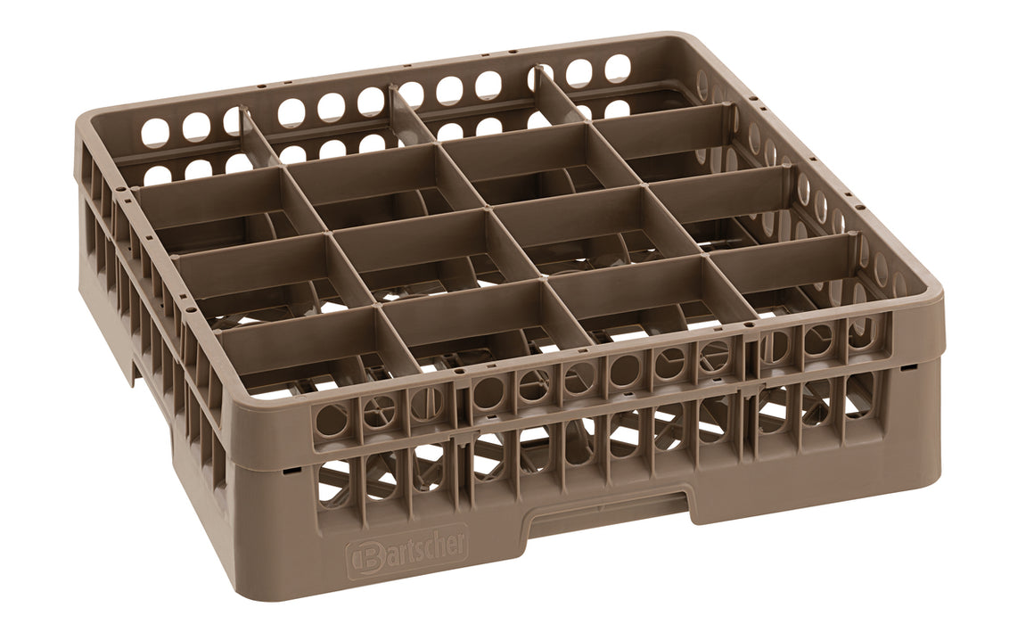 Glass basket, 16 compartments