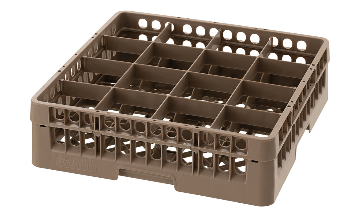 Glass basket, 16 compartments