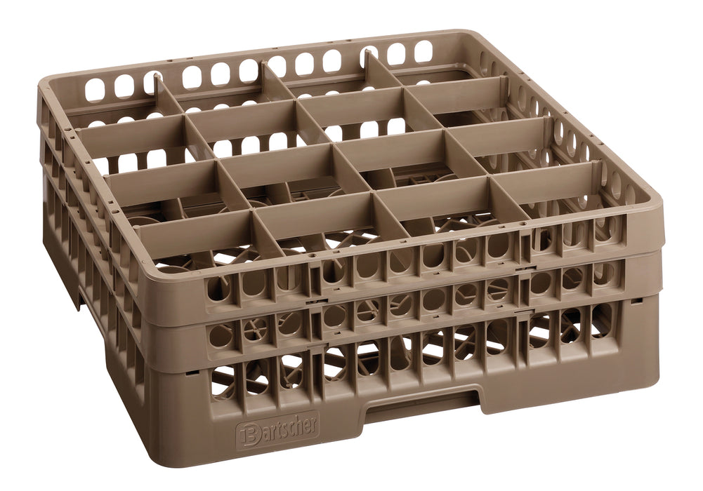 Glass basket, 16 compartments