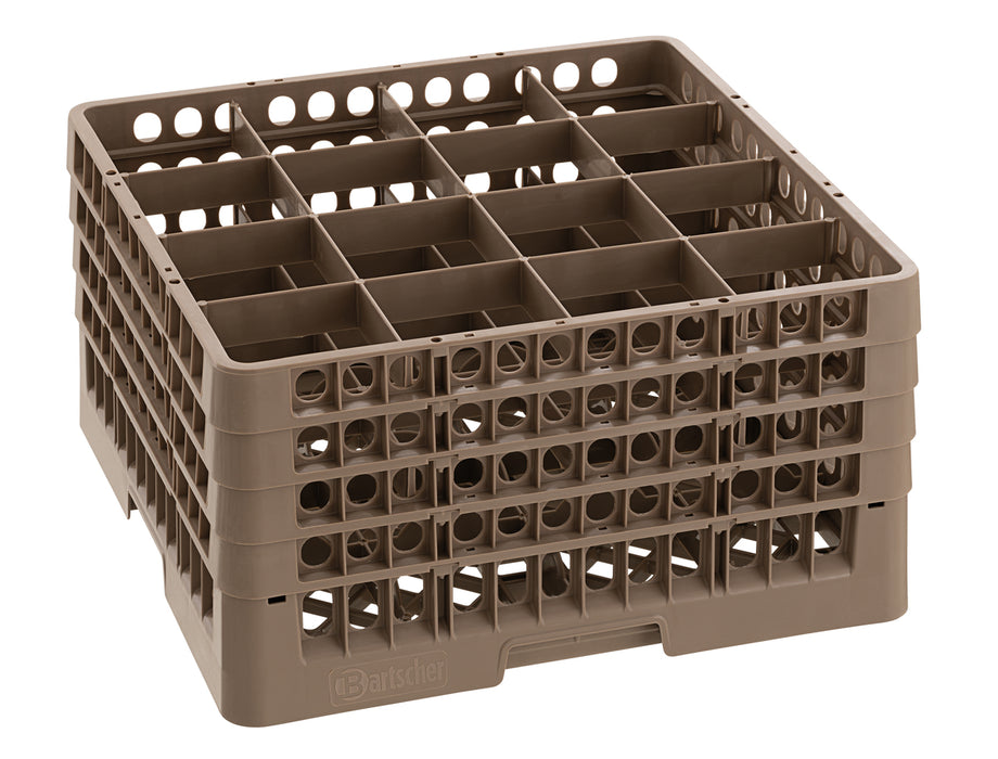 Glass basket, 16 compartments