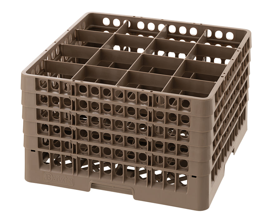 Glass basket, 16 compartments