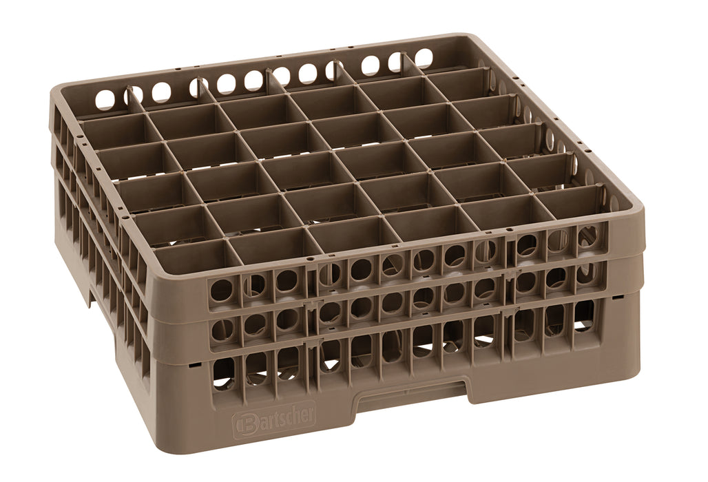 Glass basket, 36 compartments