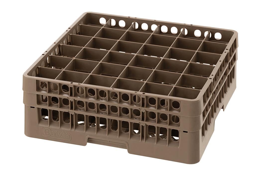 Glass basket, 36 compartments