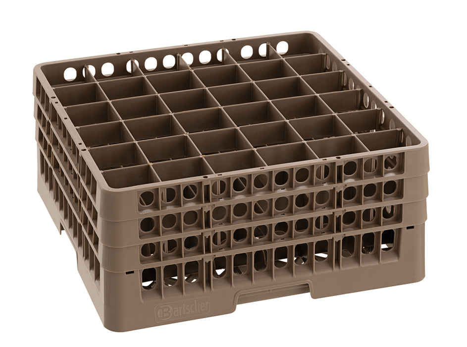 Glass basket, 36 compartments