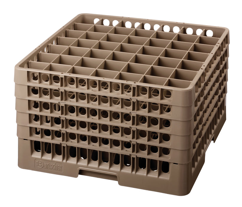 Glass basket, 49 compartments