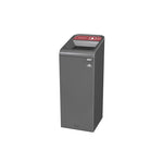 Rubbermaid Configure recyclingstation Plastic label EN 57 liter antraciet/rood