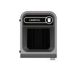 Rubbermaid Configure recyclingstation Landfill label EN 57 liter antraciet/zwart