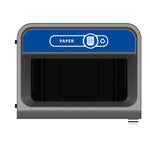Rubbermaid Configure recyclingstation Papier label EN 125 liter antraciet/blauw