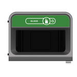 Rubbermaid Configure recyclingstation Glas label EN 125 liter antraciet/groen
