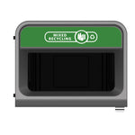Rubbermaid Configure recyclingstation Mixed Recycling label EN 125 liter antraciet/groen