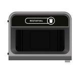 Rubbermaid Configure recyclingstation Rest label NL 125 liter antraciet/zwart