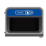 Rubbermaid Configure recyclingstation Plastic label BE-NL 125 liter antraciet/blauw