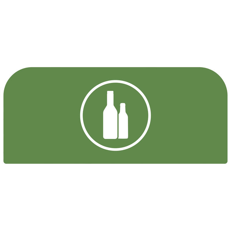 Rubbermaid Configure paneel Glas voor 57 liter station groen