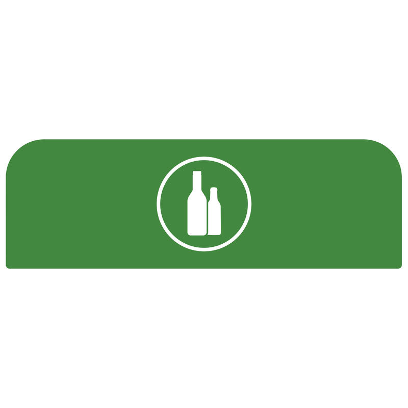 Rubbermaid Configure paneel Glas voor 87 liter station groen