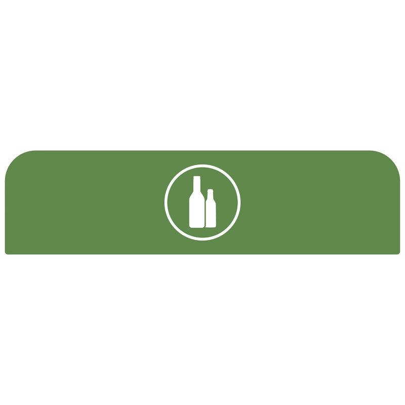 Rubbermaid Configure paneel Glas voor 125 liter station groen