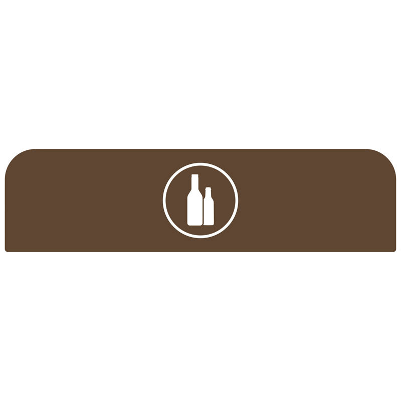 Rubbermaid Configure paneel Glas NL voor 125 liter station bruin