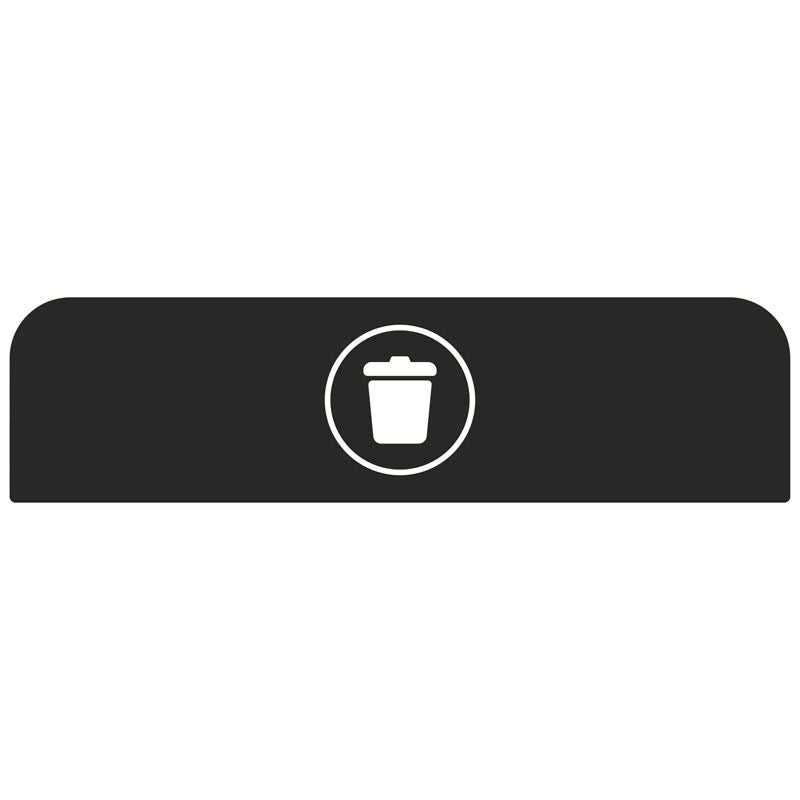 Rubbermaid Configure paneel Rest voor 125 liter station zwart
