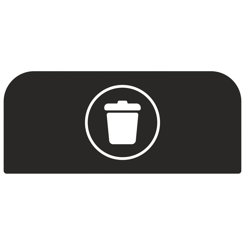 Rubbermaid Configure paneel Landfill EN voor 57 liter station zwart
