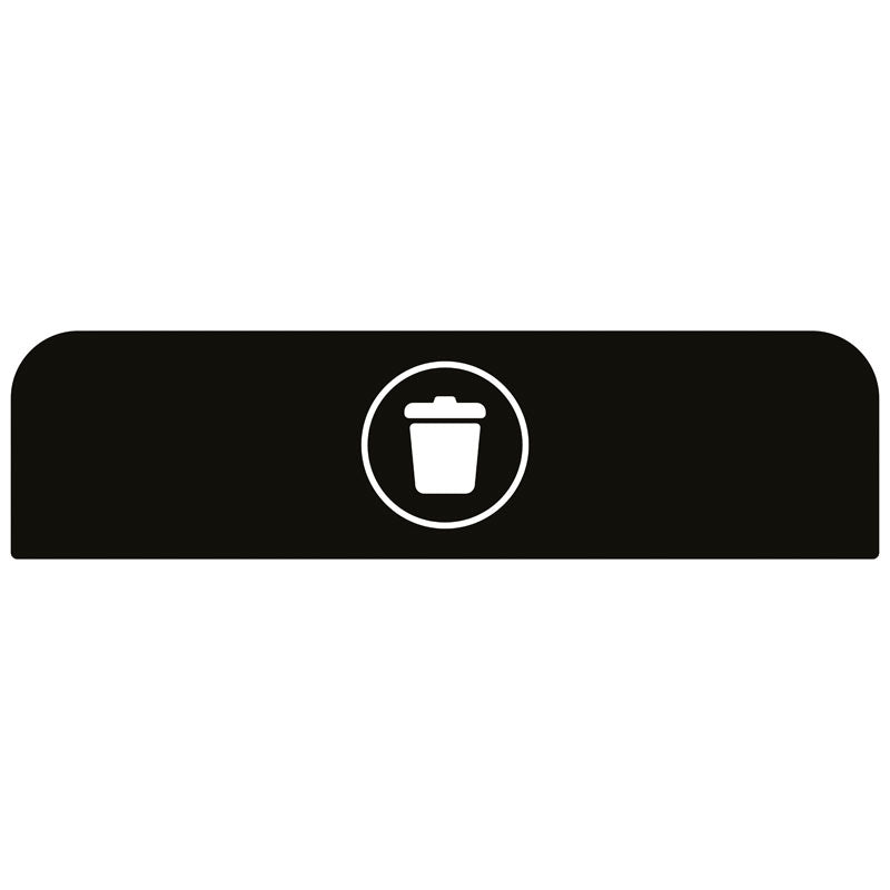 Rubbermaid Configure paneel Landfill EN voor 125 liter station zwart