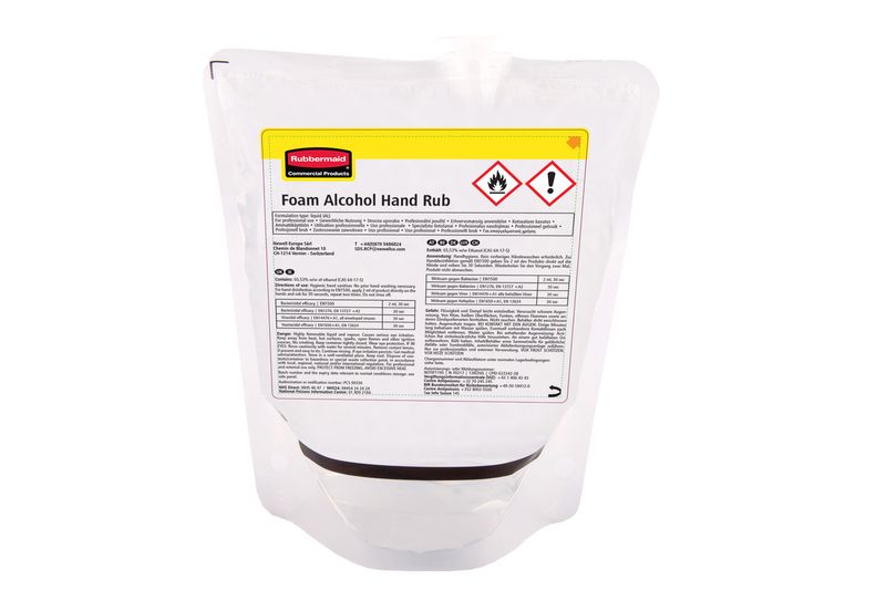 Rubbermaid Alcohol Plus handreiniger navulling 12 x 400 ml