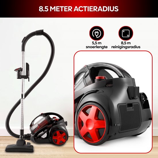AG3000 - Stofzuiger zonder Zak - 900 Watt - Zuigkrachtregeling- Sterke zuigkracht - Stofzuigers- Compact en licht - makkelijk in gebruik