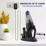 AG315 Handstofzuiger Zwart- Kruimeldief - Stil - Snoerloos - Extreem Krachtige Kruimelzuiger Draadloos - 100W Krachtige Zuigkracht - Led Verlichting - Voor Thuis & Auto - Opzetstukken en Extra HEPA filter - Compact - Geschikt voor Huisdierharen