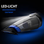 AG315 Handstofzuiger Zwart- Kruimeldief - Stil - Snoerloos - Extreem Krachtige Kruimelzuiger Draadloos - 100W Krachtige Zuigkracht - Led Verlichting - Voor Thuis & Auto - Opzetstukken en Extra HEPA filter - Compact - Geschikt voor Huisdierharen
