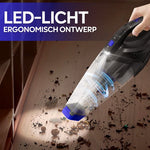 AG315 Handstofzuiger Zwart- Kruimeldief - Stil - Snoerloos - Extreem Krachtige Kruimelzuiger Draadloos - 100W Krachtige Zuigkracht - Led Verlichting - Voor Thuis & Auto - Opzetstukken en Extra HEPA filter - Compact - Geschikt voor Huisdierharen