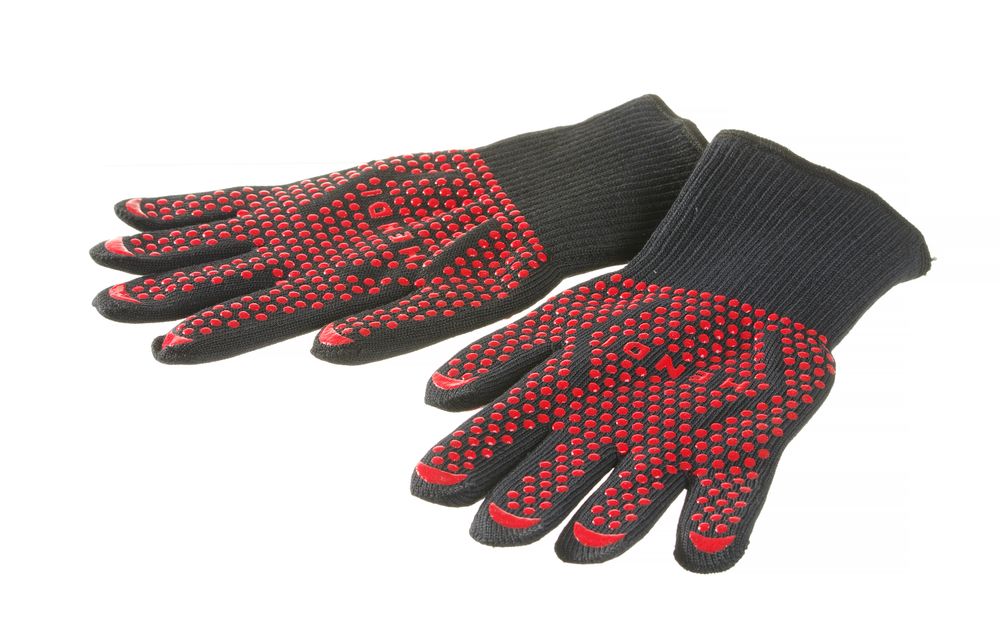 Hittebestendige barbecue handschoenen - 2 stuks