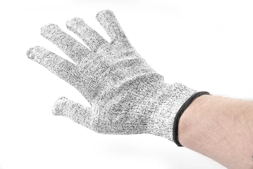 Snijbestendige handschoenen, gecertificeerd – set van 2 stuks.