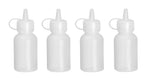 Mini saus dispenser - set van 4 stuks.