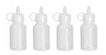 Mini saus dispenser - set van 4 stuks.