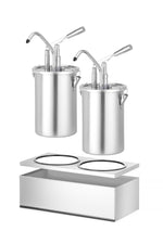 Sauspomp roestvast staal set 2 stuks
