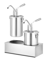 Sauspomp roestvast staal set 2 stuks