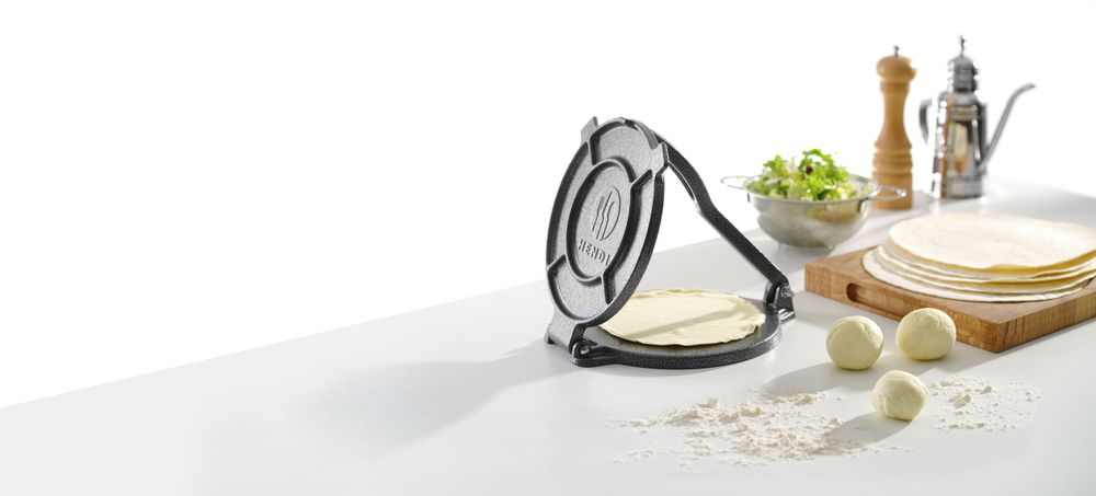 Gietijzeren tortillapers