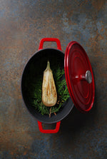 Braadpan geëmailleerd gietijzer